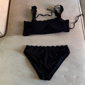 Zaful Elegant Black Swimwear